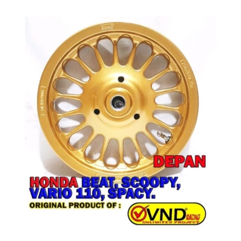 Velg Racing VND Roullete Gold Mate Ring 12 Honda Beat Scoopy