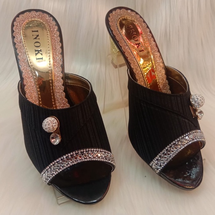 SANDAL HAK PESTA WANITA MEWAH 5 CM HEELS PLATFORM SESERAHAN KONDANGAN 576