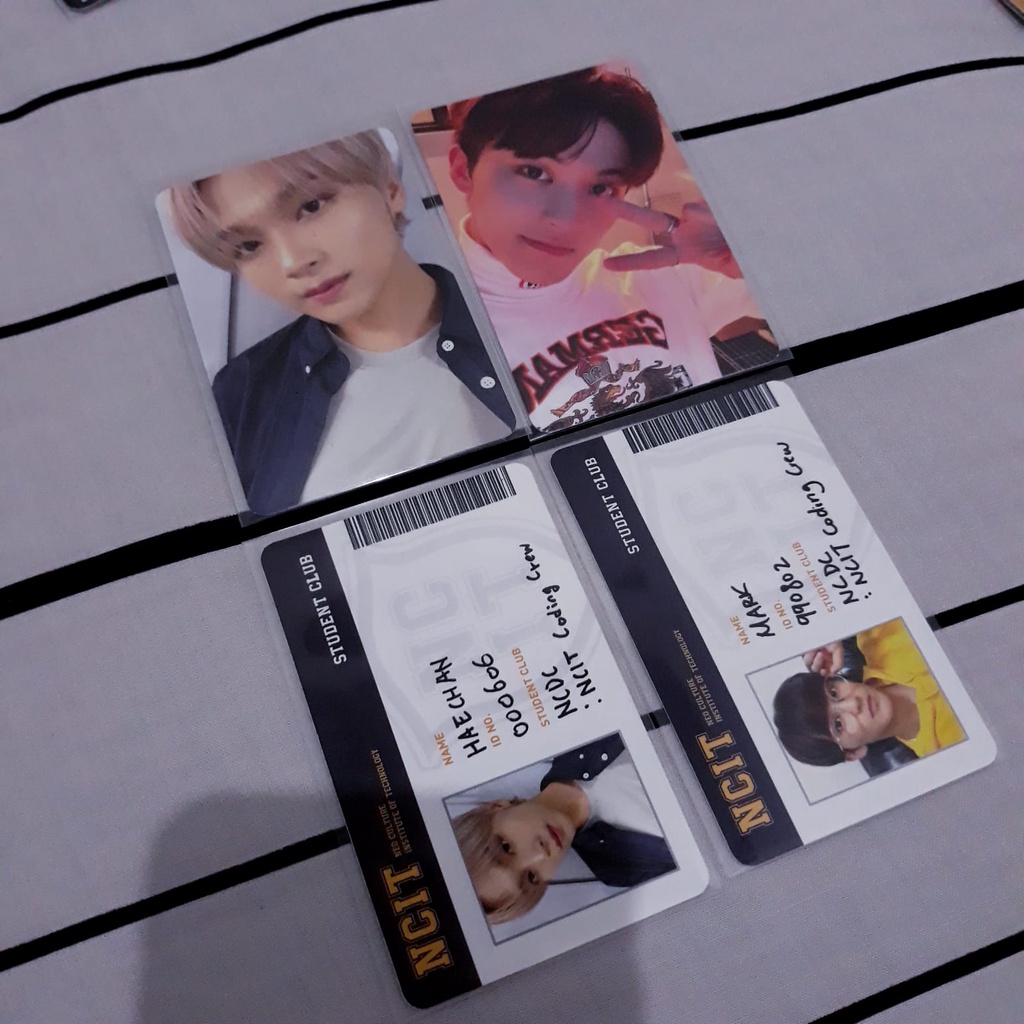 NCIT Photopack Mark Haechan / ID Card Day Night