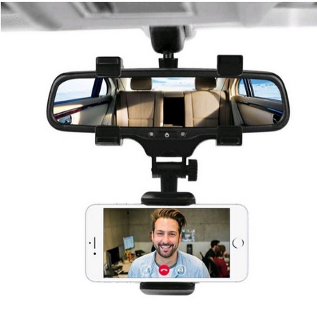 Holder Hp GPS di Kaca Spion Mobil / Car Rearview Mirror Mount Phone / Holder Hp Spion Tengah Mobil / Holder Hp Untuk Dimobil / Bracket Hp Spion Mobil