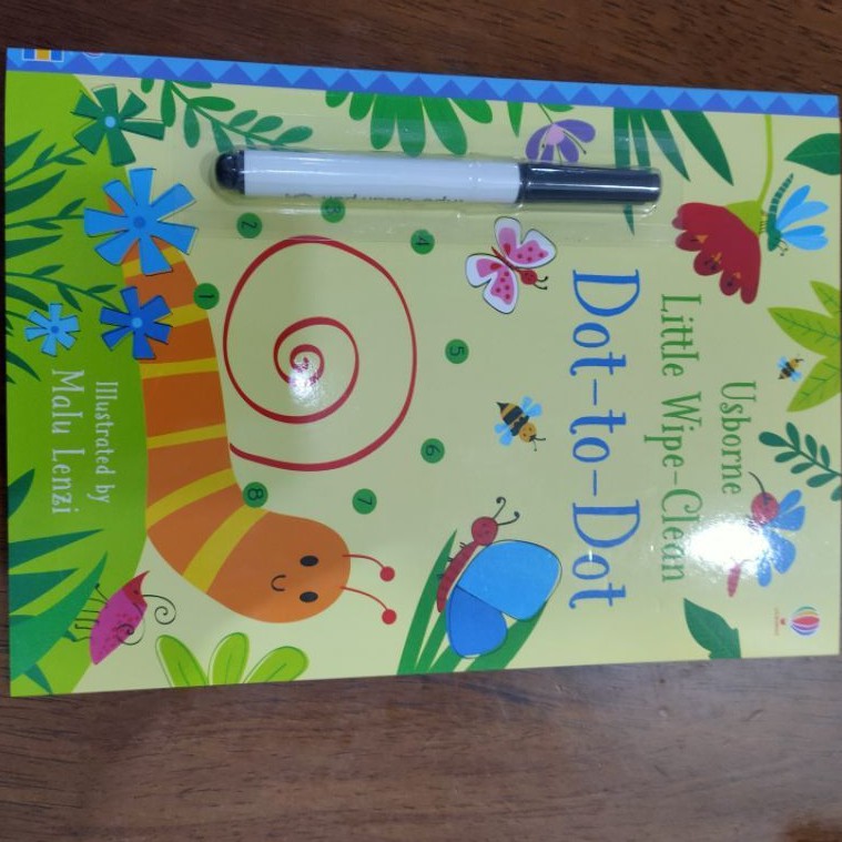 Jual Buku Usborne wipe and clean activity book dot to dot Shopee