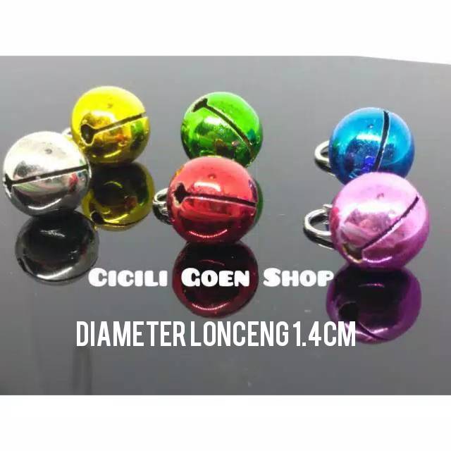 1 pc Lonceng  plus ring aksesoris tambahan kalung kucing dompet kunci uk 14 Mm bell krincing