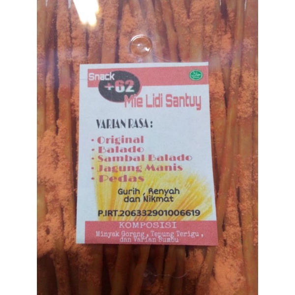 

Mie Lidi Santuy Gepeng Balado 100g