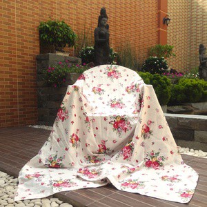 Bedcover / quilt cover shabby red rose