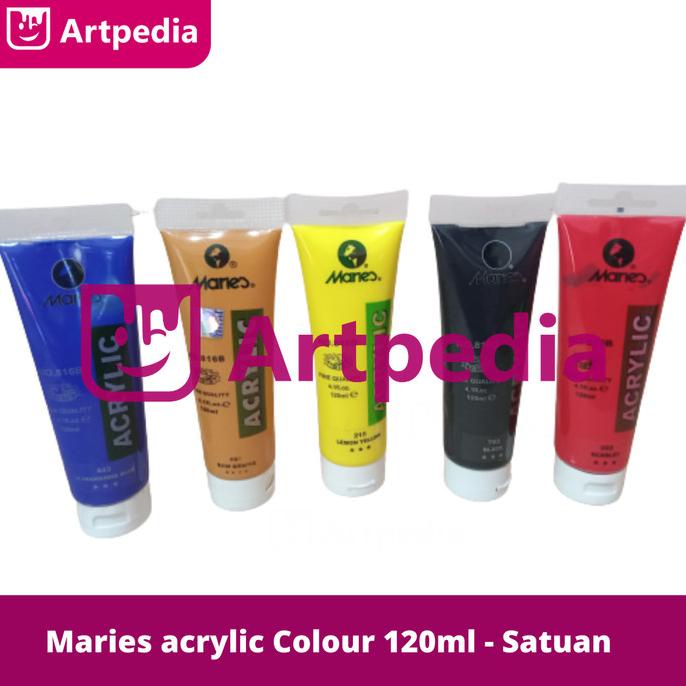 

] Cat Akrilik 120ml - Maries acrylic colour 120ml - cat acrylic - Satuan