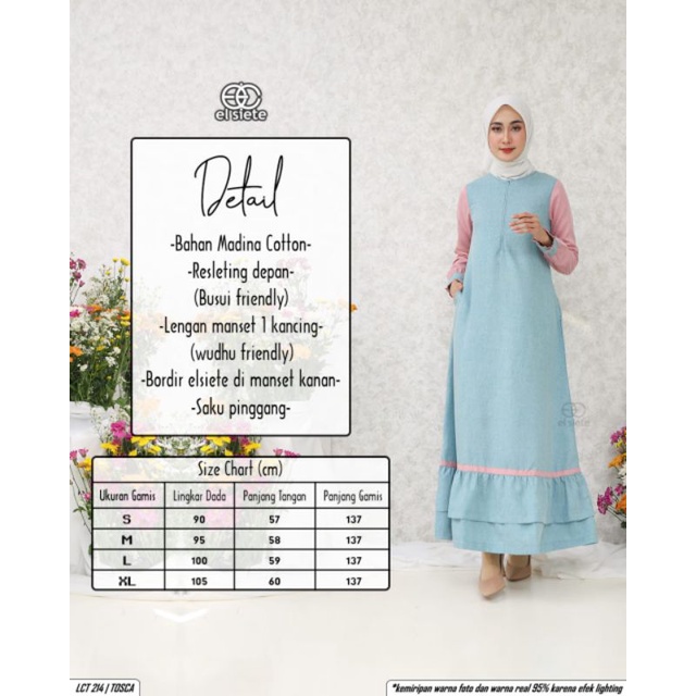 GAMIS ELSIETE LCT 214 TOSCA UKURAN S