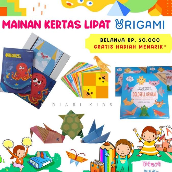 

Best Product!!! Mainan Edukasi Anak Kertas Origami Lucu / Kerajinan Tangan Origami - Paling Diminati