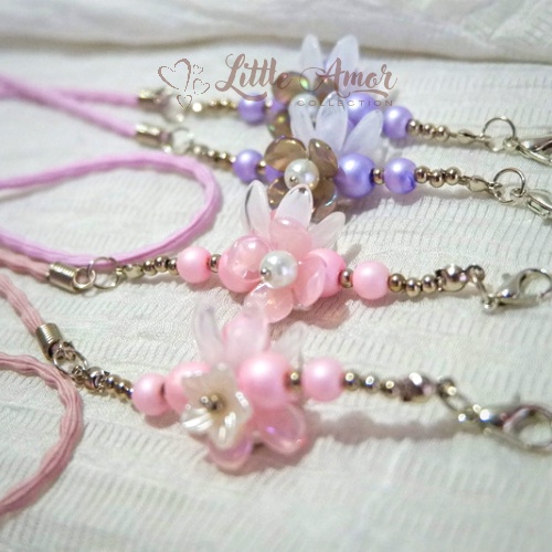 Tali masker / tali masker bunga / tali masker cantik/ kalung masker cantik / strap masker / strap ma