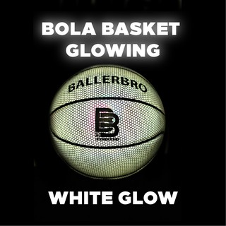 BALLERBRO Glowing Basketball SIZE 7 - White Glow