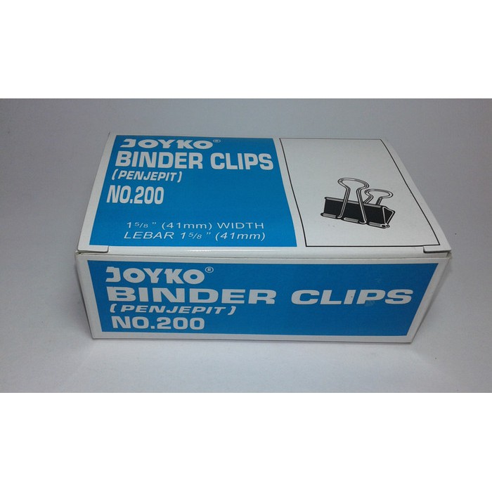 

Free Ongkir Binder Clip 200 Joyko 41 mm/Klip Kertas Asli
