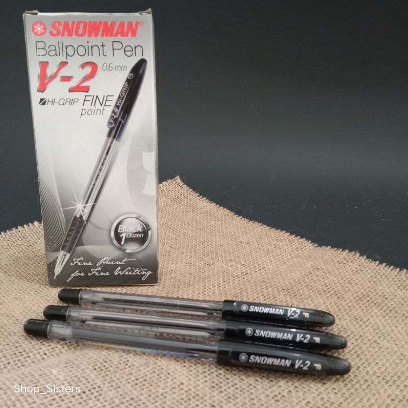 

Bolpoin snowman V6,V2,S1 hitam