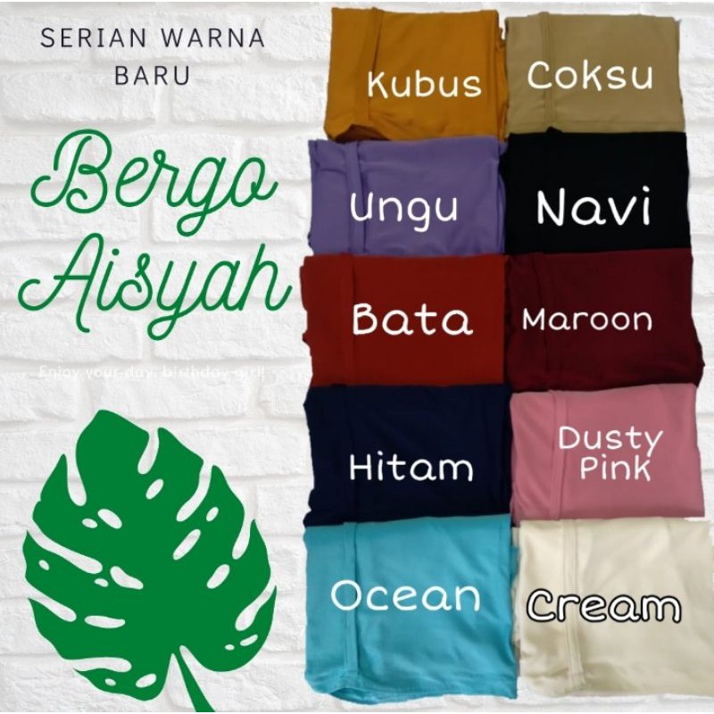 Jilbab Instan Bergo Instan Jersey Aisyah-3