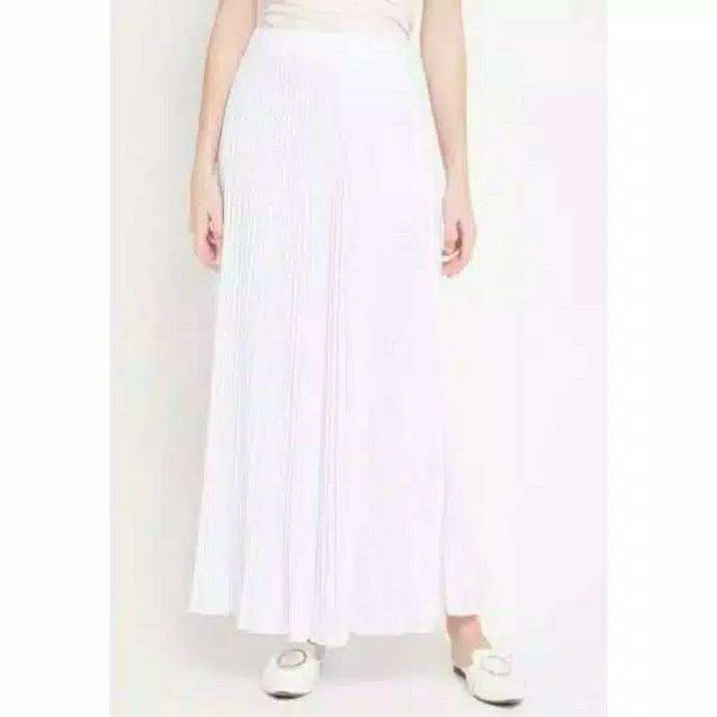 KULOT PLISKET PUTIH PREMIUM//KULOT PLISKET BIG SIZE