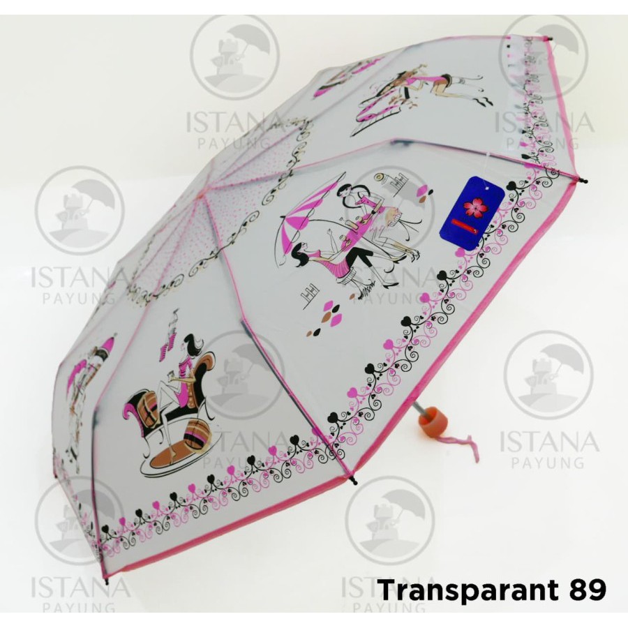 PAYUNG LIPAT 3 TRANSPARANT KOREA MERK SAKURA ORIGINAL 4.7