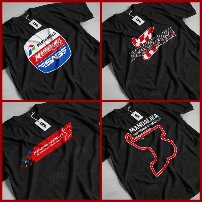 Kaos Mandalika Tshirt Sirkuit Mandalika Baju Pertamina Mandalika International Street Circuit 100% C