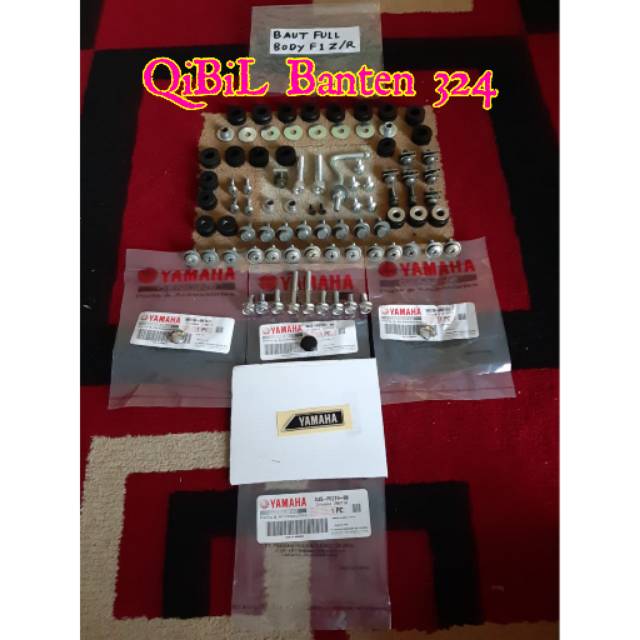Baut Full Body set Lengkap Yamaha F1zr sebagian Original Asli