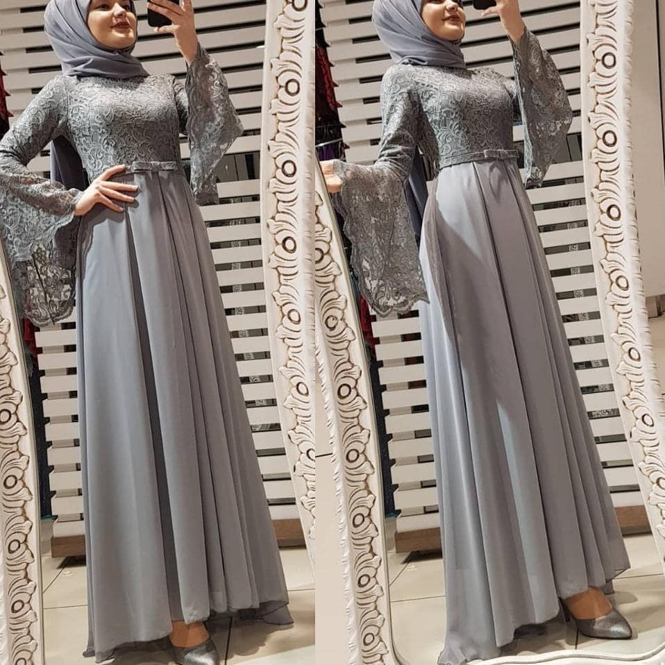 GAMIS MEDUSA MAXI Bahan MAXMARA BRUKAT Baju Gamis Wanita Terbaru 2020 Baju Gamis Wanita Jumbo Murah