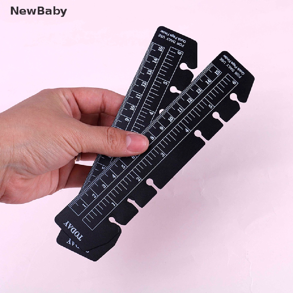 Newbaby 2pcs Pembatas Buku Spiral Ukuran A5 A6 A7 Warna Hitamputih