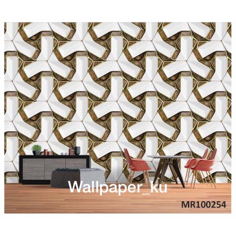 Wallpaper Dinding 3D Mural Photowall Dinding Modern 3D Dekorasi Dinding