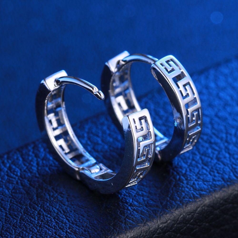 Mxbeauty Gesper Telinga Dinding Besar Temperamen Hadiah Sederhana Punk Pria Hip Hop Anting Gaya Korea