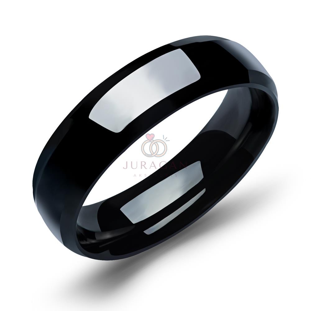 [HIGH QUALITY] Cincin Couple BUCIN R79 Titanium Ukir Nama + Box Cincin Beludru + BONUS Gelang Couple