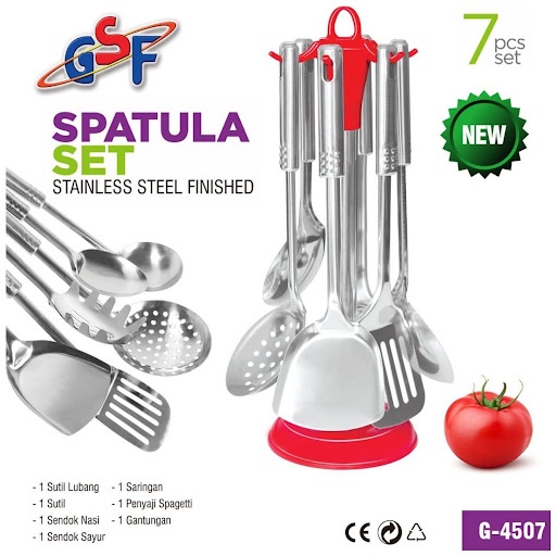 Spatula Set 7pcs  Sutil Set  Spatula GSF G-4406 SPATULA GSF MURAH