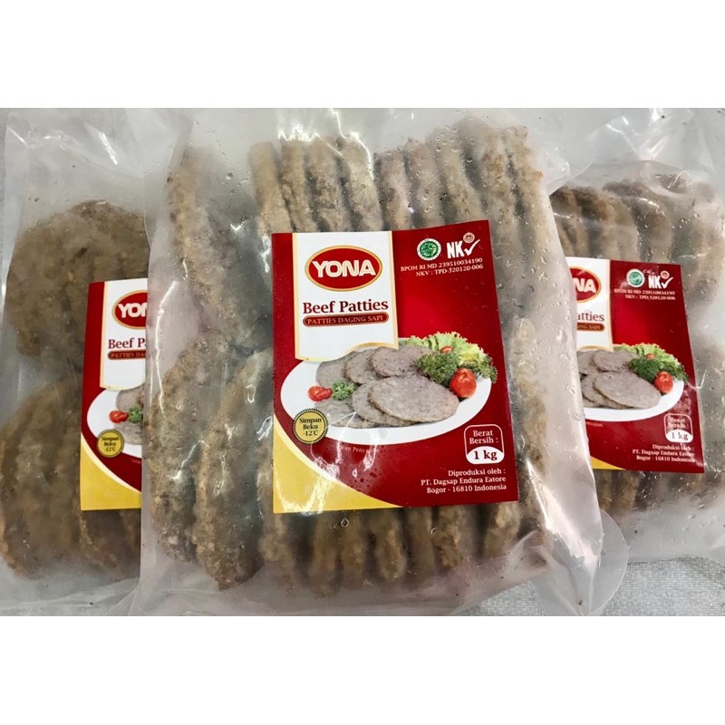 

Yona Beef Patties 1kg (20pcs)