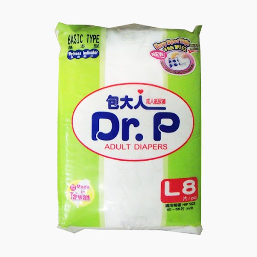 DR.P ADULT DIAPERS BASIC M10 , L8 , XL8