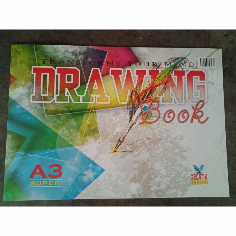 

[Ecer] buku gambar drawing book A3 besar gelatik kembar