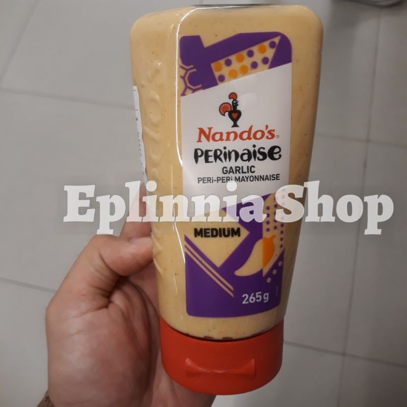 

Nando's Perinaise Garlic Peri Peri Mayonnaise Medium 265 gr - Nandos Mayonaise