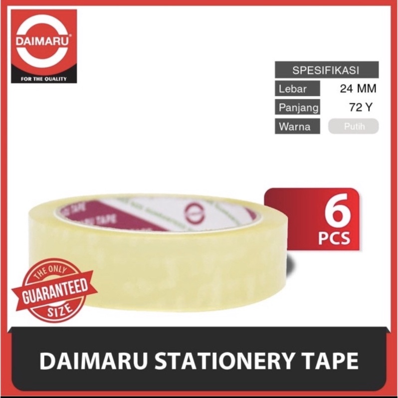 

ISOLASI DAIMARU 1 INCH / ISOLASI DAIMARU 1x72 / ISOLASI 24mm DAIMARU ORIGINAL (1 PCS)