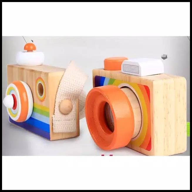 Mainan Pretend Play Kamera Bahan Kayu - Maina Anak Kamera
