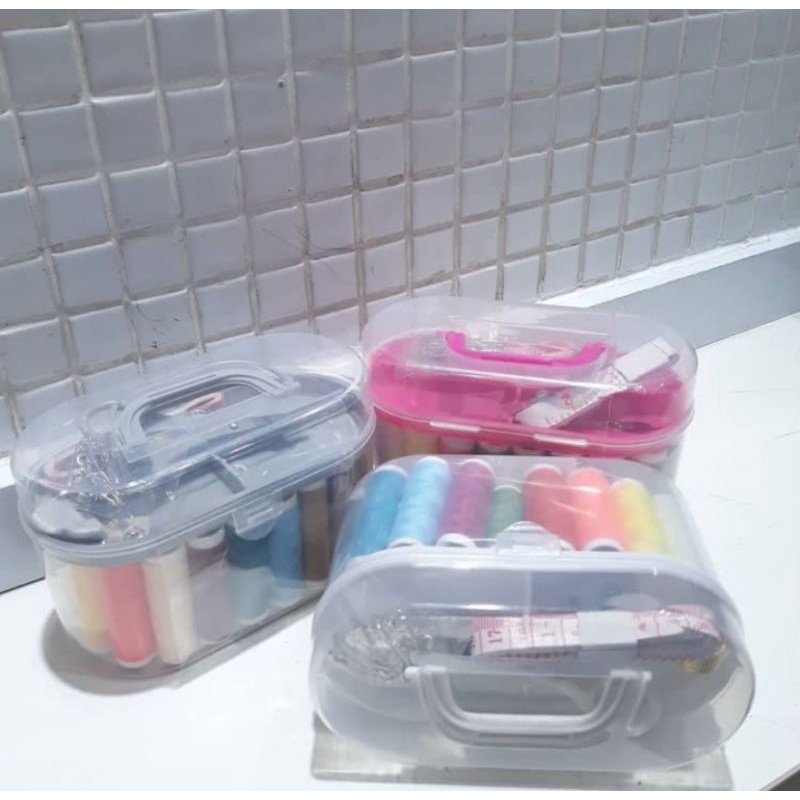 MINISO SEWING BOX/KOTAK JAHIT SATU SET/SATU SET PERALATAN JAHIT