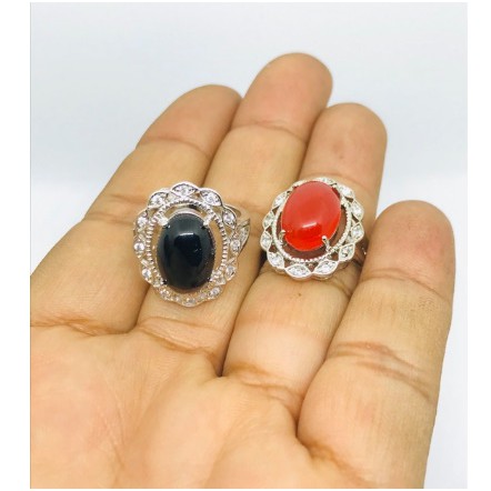 Cincin batu // cincin akik // cincin wanita // cincin lapis emas // cincin