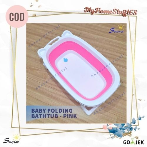 BAK MANDI BAYI LIPAT FOLDABLE SILICONE BATHTUB FOLDING BAYI PORTABLE ANAK PERALATAN BAYI