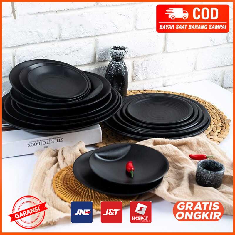 Piring Melamine Dish Plate Japanese Style 10 Inch - W7010