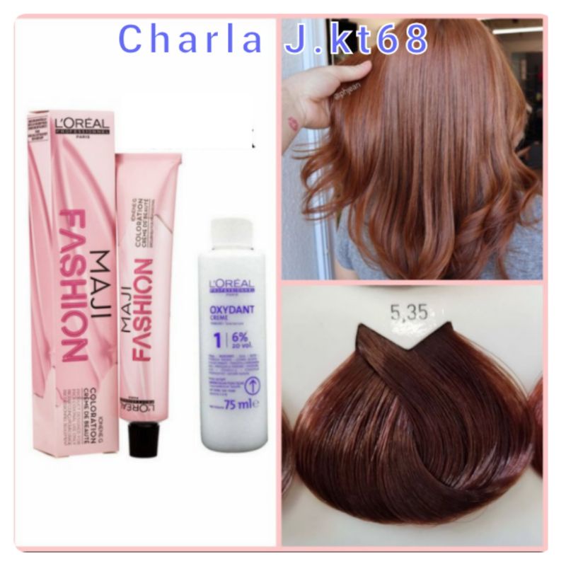 Cat rambut loreal majifashion maji fashion 5.35  , pewarna rambut
