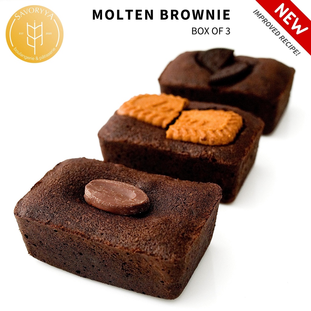 

Molten Brownie Box of 3 SAVORYYA