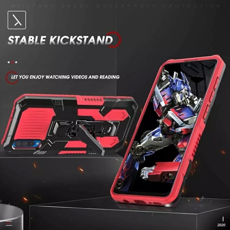 Case Robot VIVO Y91 Y93 Y95 Y91C  V20 Hard Case Belt Clip Robot Transformer Soft Hybrid Leather