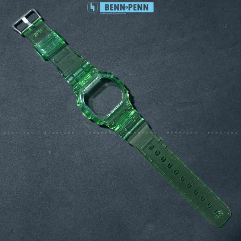 BNB DW 5600 GREEN GLOSSY BEZEL STRAP JAM TANGAN CASIO G SHOCK