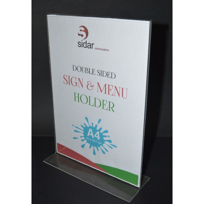 

Grosir akrilik/acrylic holder standing pop A4