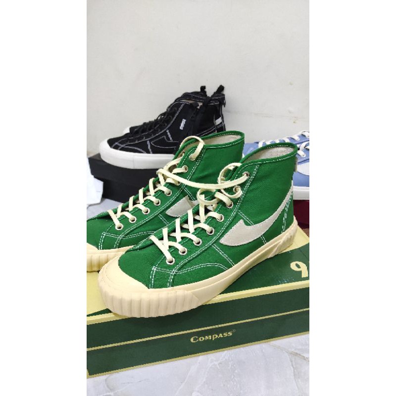 (SOLD) Sepatu Compass Vintage Hi Uk 41 Hijau