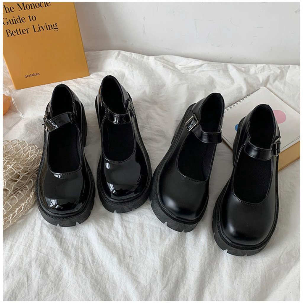 [DUNIA FASHION] Sepatu Docmart / Sepatu Loafers Wanita / Sepatu Wanita Mary Janes Import Premium Quality DF 531