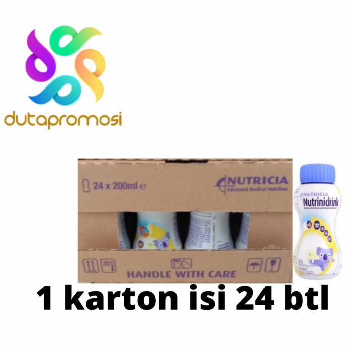 ☑Terbaru nutrinidrink susu cair bayi vanila 200 ml