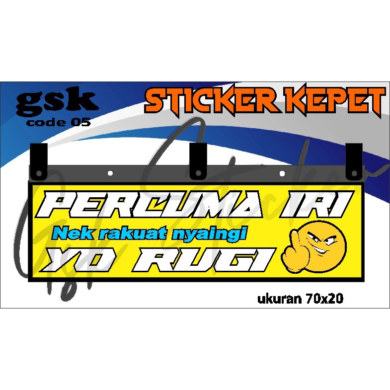 Stiker Cutting Karpet Belakang Truk All Sticker Variasi Karpet K.05