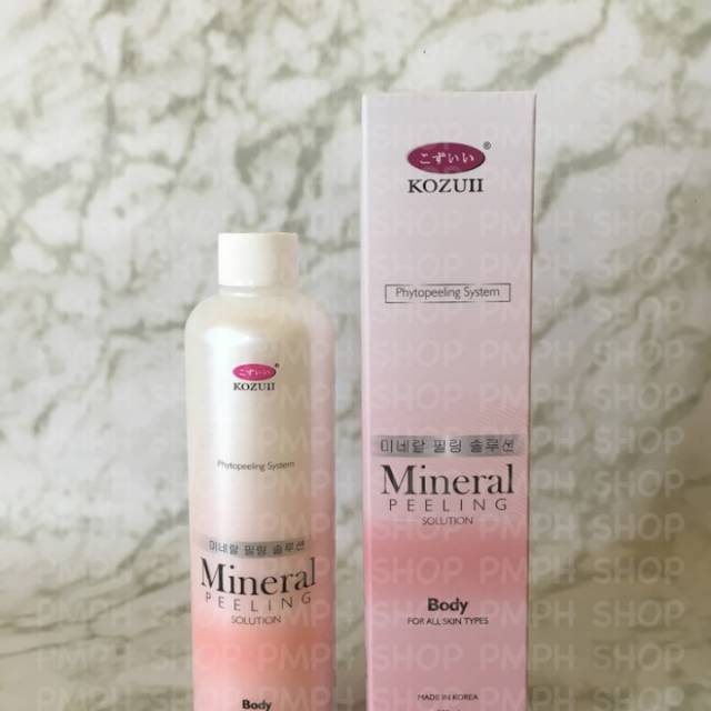 1 pcs kozui mineral peeling original 100% asli jaco penghilang daki body refill 300ml