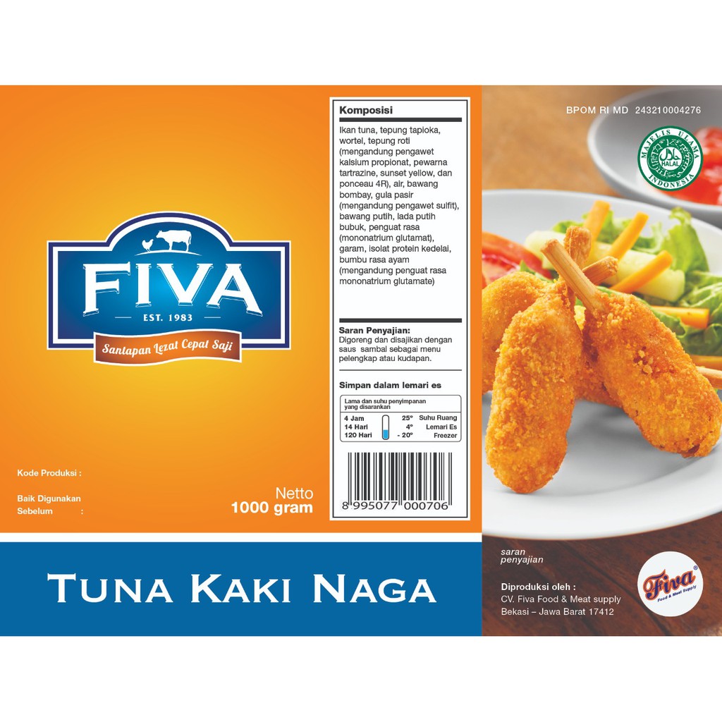 

FIVA Tuna Kaki Naga Netto 1000 gram