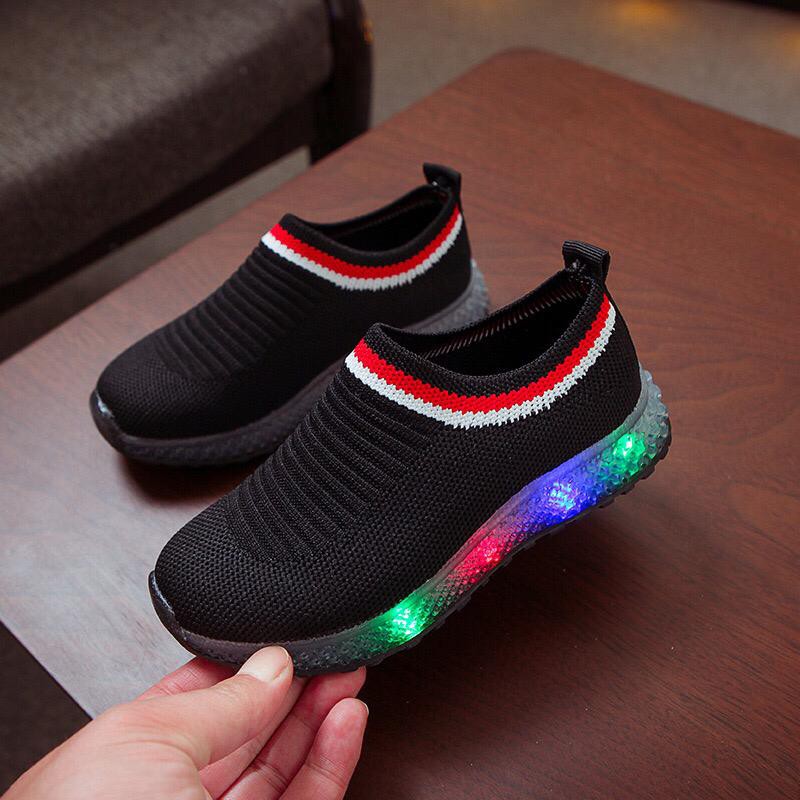 (LOLI-JKT) 902 Sepatu Anak Casual LED / Casual  Model FLAT SHOES (LOCHIC)