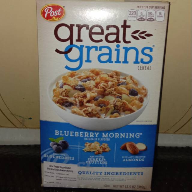 

Post great grains blueberry morning 382gr