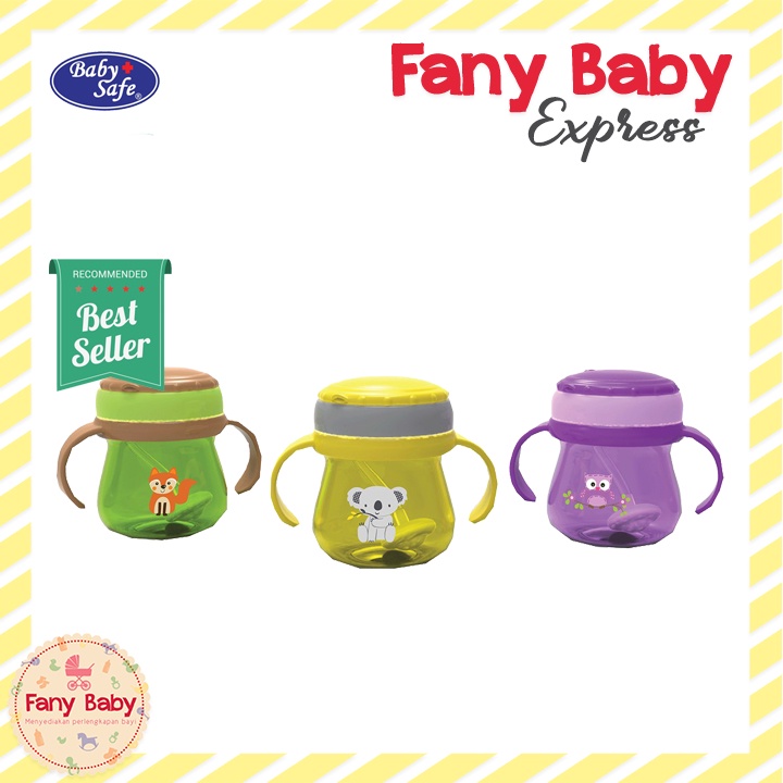 BABY SAFE STRAW CUP BOTTLE 250ML / JP019